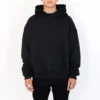 Ready to Ship Black Thick Heavyweight 500gsm 450gsm Hoodies Men Custom logo Ready to Ship Black Thick Heavyweight 500gsm 450gsm Hoodies Men Custom logo image 2