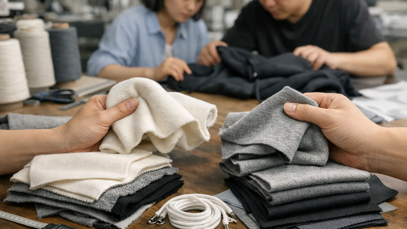 Define the product brief before you compare Cotton and Cotton Polyester for Hoodies in a real apparel production context for the StitchQuote guide Cotton vs Cotton Polyester for Hoodies