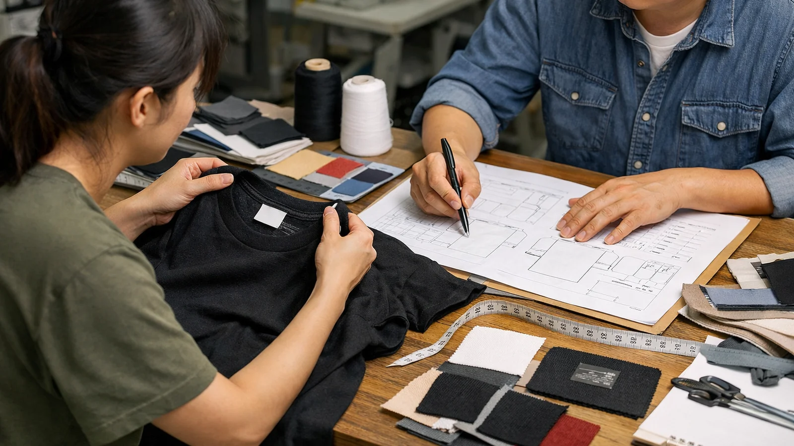 Define the product brief before you compare Custom Woven Labels and Heat Transfer Neck Labels in a real apparel production context for the StitchQuote guide Custom Woven Labels vs Heat Transfer Neck Labels