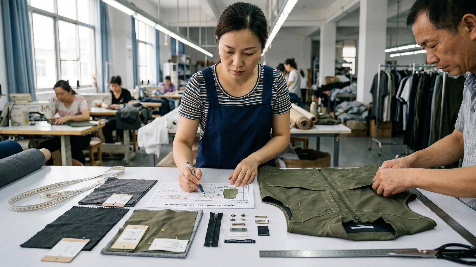 What really shapes how much does Clothing Sampling Cost costs in a real apparel production context for the StitchQuote guide How Much Does Clothing Sampling Cost