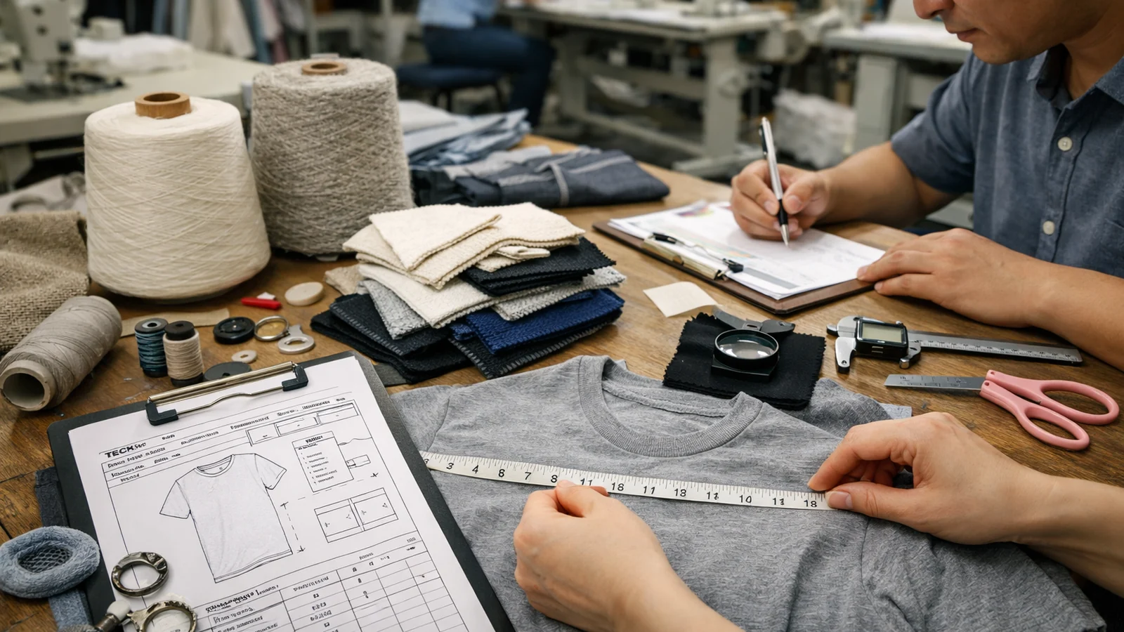 Define the product brief before you compare Ring Spun Cotton and Open End Cotton in a real apparel production context for the StitchQuote guide Ring Spun Cotton vs Open End Cotton