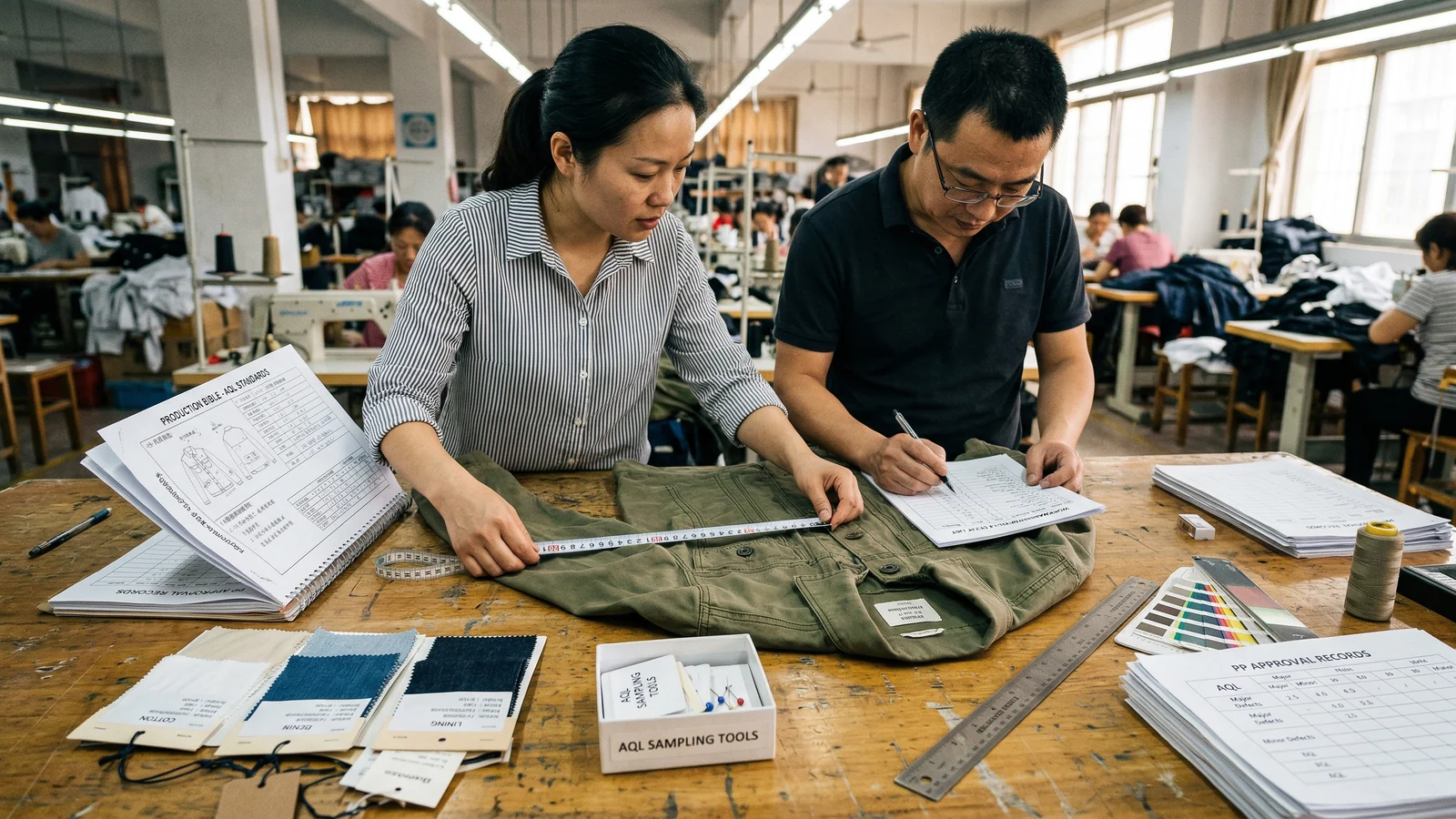 Why what AQL Means in Apparel Quality Control matters more than it first appears in a real apparel production context for the StitchQuote guide What AQL Means in Apparel Quality Control