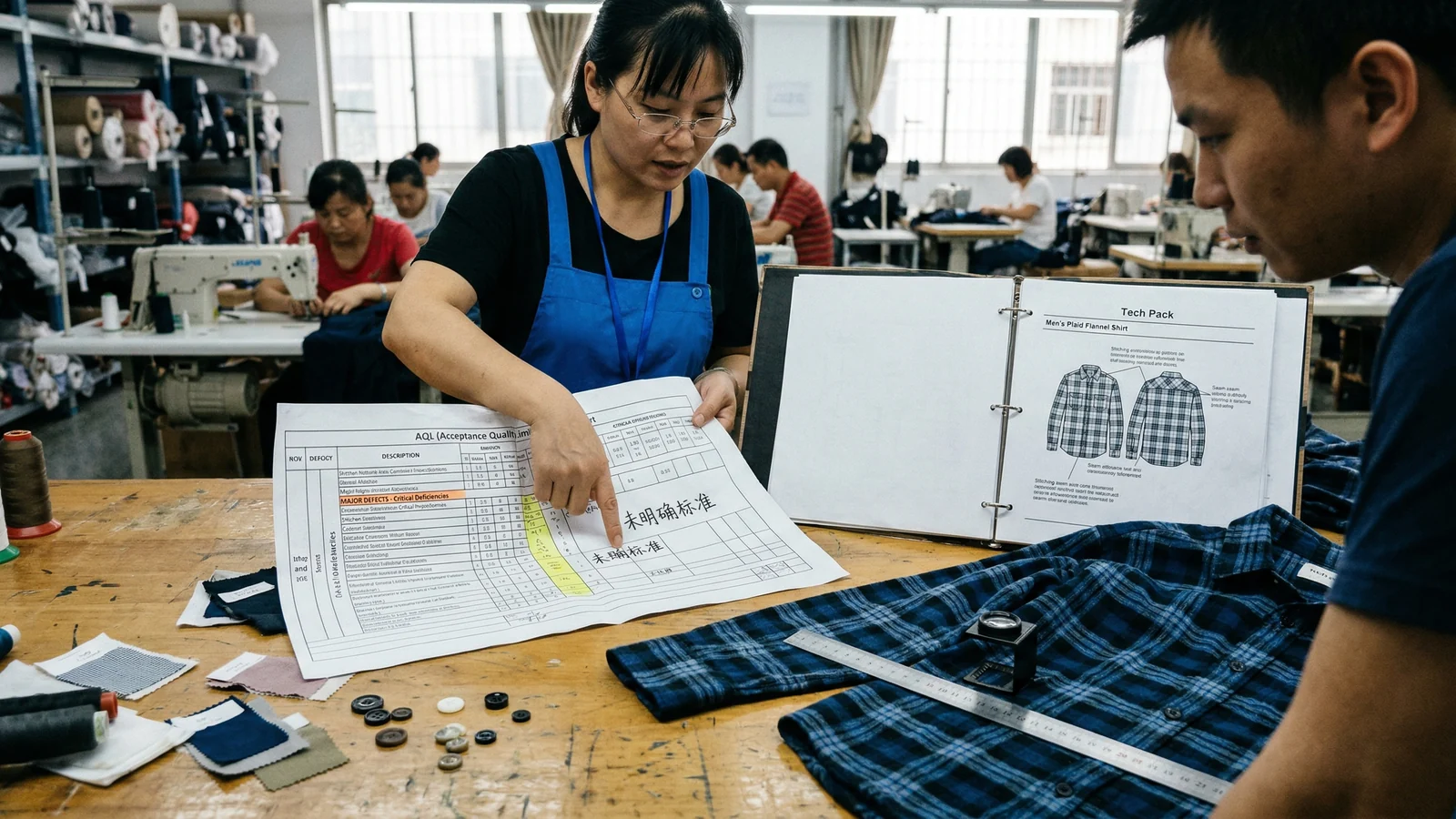 The common mistake that weakens the result in a real apparel production context for the StitchQuote guide What AQL Means in Apparel Quality Control