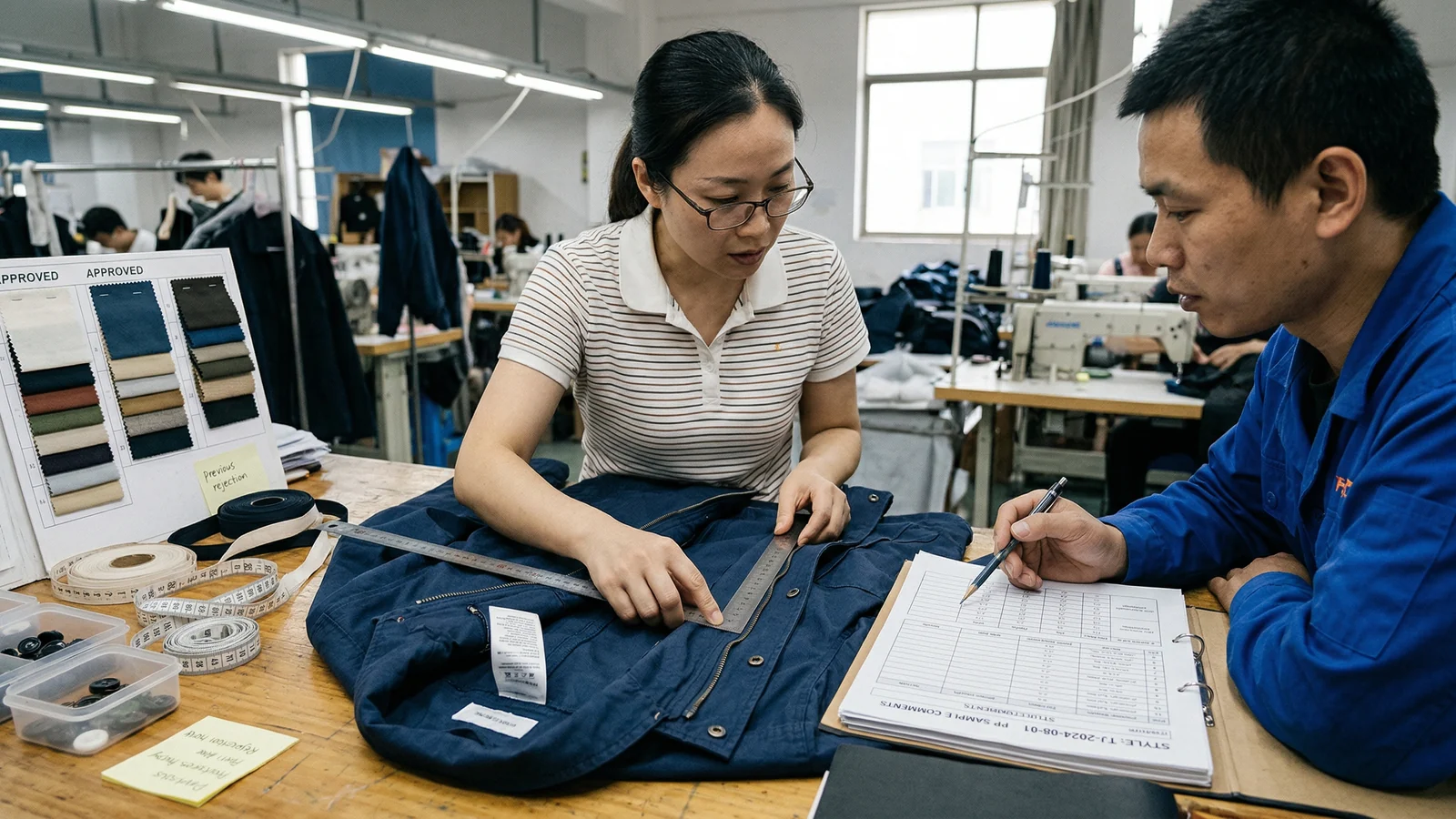 Why what Happens During PP Sample Approval matters more than it first appears in a real apparel production context for the StitchQuote guide What Happens During PP Sample Approval