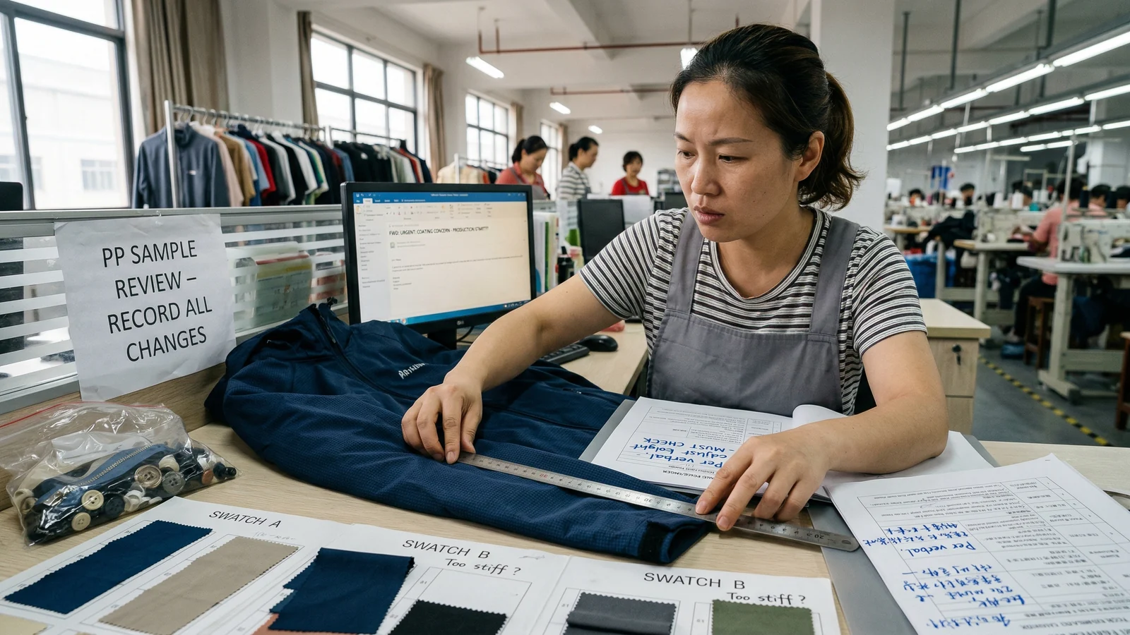 The common mistake that weakens the result in a real apparel production context for the StitchQuote guide What Happens During PP Sample Approval