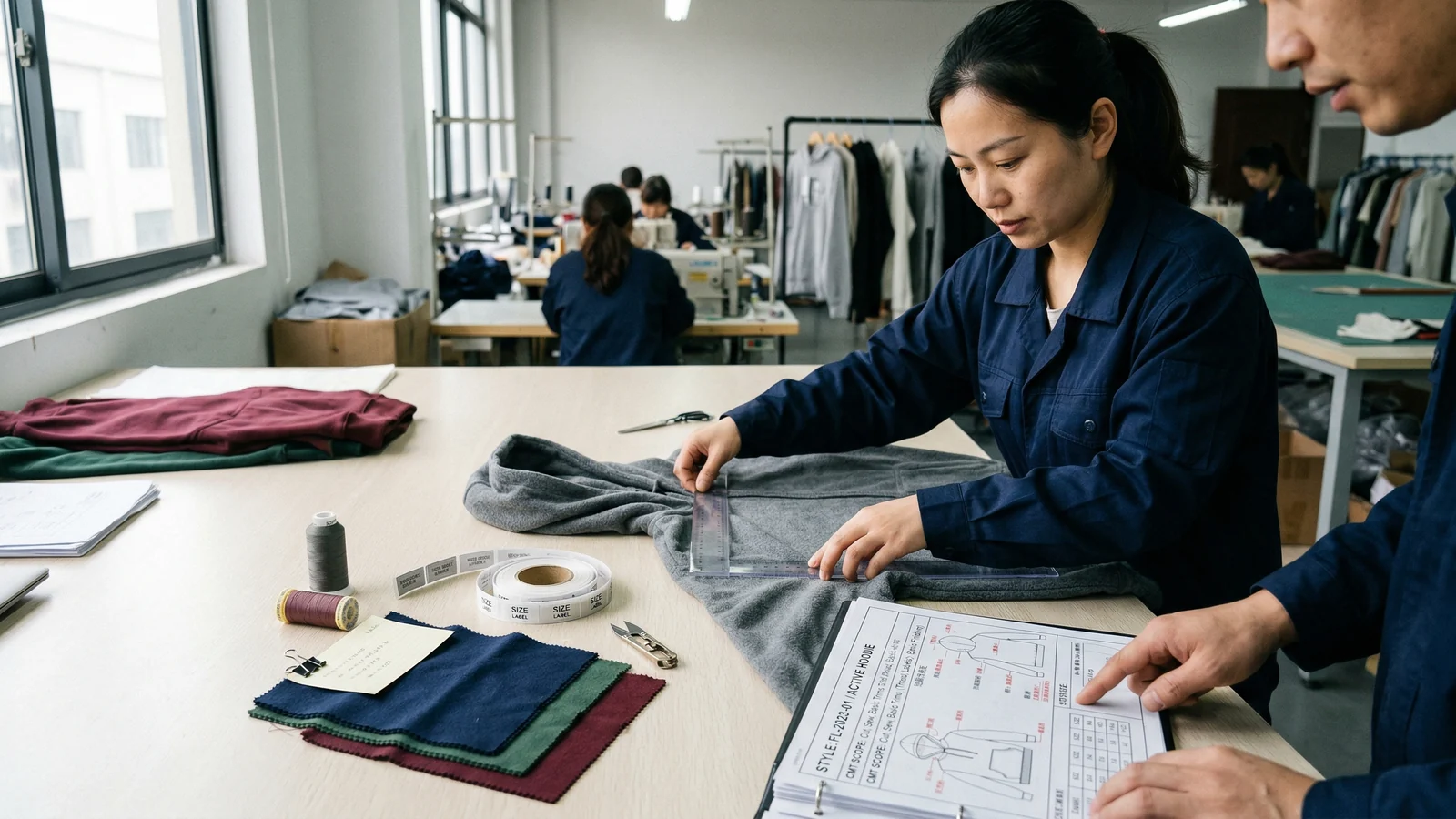 What CMT usually includes on a real factory quote in a real apparel production context for the StitchQuote guide What Is CMT in Garment Manufacturing