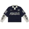 Custom Retro Soccer Streetwear Polo Boxy Cropped Custom Graphic Jersey Long Sleeve Custom Retro Soccer Streetwear Polo Boxy Cropped Custom Graphic Jersey Long Sleeve image 1