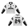 Custom Retro Soccer Streetwear Polo Boxy Cropped Custom Graphic Jersey Long Sleeve Custom Retro Soccer Streetwear Polo Boxy Cropped Custom Graphic Jersey Long Sleeve image 4