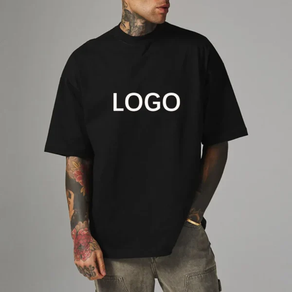 YITE Custom Printed Dropped Shoulders Tee Shirts 250 Gsm Heavyweight Plain Boxy YITE Custom Printed Dropped Shoulders Tee Shirts 250 Gsm Heavyweight Plain Boxy image 2