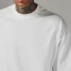 YITE Custom Printed Dropped Shoulders Tee Shirts 250 Gsm Heavyweight Plain Boxy YITE Custom Printed Dropped Shoulders Tee Shirts 250 Gsm Heavyweight Plain Boxy image 3