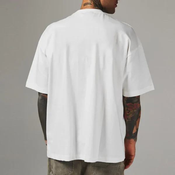 YITE Custom Printed Dropped Shoulders Tee Shirts 250 Gsm Heavyweight Plain Boxy YITE Custom Printed Dropped Shoulders Tee Shirts 250 Gsm Heavyweight Plain Boxy image 5