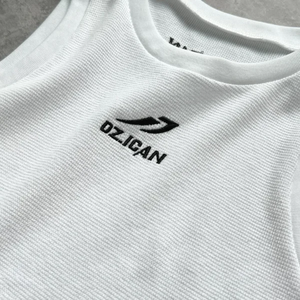 YITE OEM Men's Sports Oversized Waffle Sleeveless T Shirt High Quality Cotton YITE OEM Men's Sports Oversized Waffle Sleeveless T Shirt High Quality Cotton image 4
