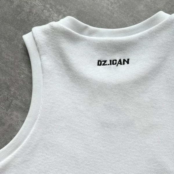 YITE OEM Men's Sports Oversized Waffle Sleeveless T Shirt High Quality Cotton YITE OEM Men's Sports Oversized Waffle Sleeveless T Shirt High Quality Cotton image 5