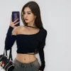 Spring/Summer High-End Women's One Shoulder Long Sleeved Top Pure Desire Spicy Girl product image for private label apparel manufacturing