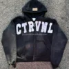 Distressed Zip Up Hoodie | StitchQuote image 01 Distressed Zip Up Hoodie product image 1