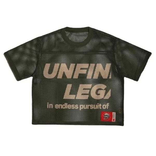 Custom Streetwear Retro Mesh Jersey Screen Print Letter Graphic Black Boxy Fit image 3