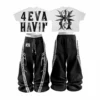 Custom Distressed Streetwear T-shirt Set High Quality 100% Cotton Vintage Graphic Acid Custom Distressed Streetwear T-shirt Set High Quality 100% Cotton Vintage Graphic Acid image 1