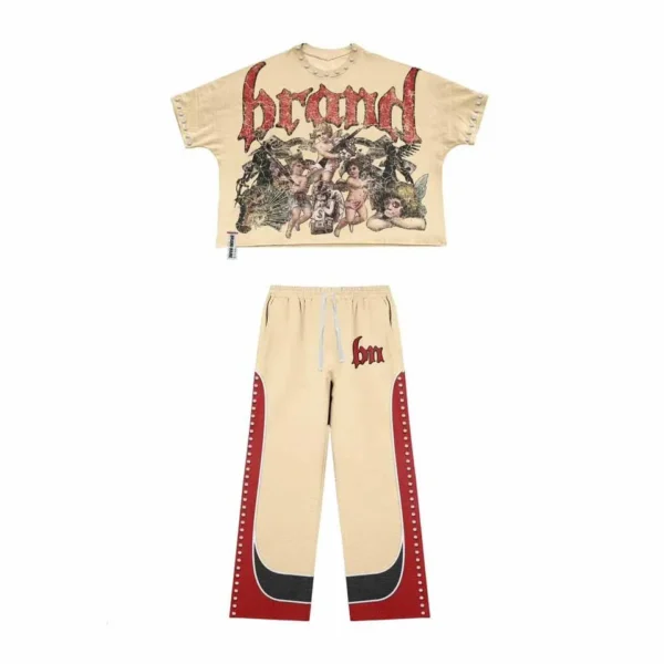 Custom Distressed Streetwear T-shirt Set High Quality 100% Cotton Vintage Graphic Acid Custom Distressed Streetwear T-shirt Set High Quality 100% Cotton Vintage Graphic Acid image 4