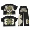 Custom Distressed Streetwear T-shirt Set High Quality 100% Cotton Vintage Graphic Acid Custom Distressed Streetwear T-shirt Set High Quality 100% Cotton Vintage Graphic Acid image 6
