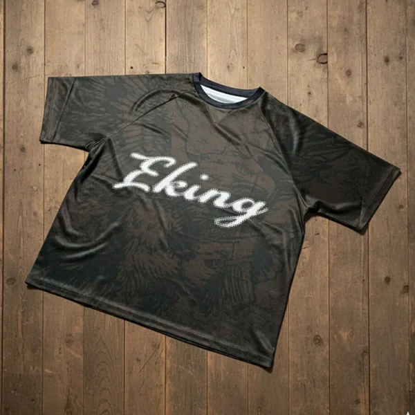 Custom Sublimation Print Plaid Brand logo Name Design Trikot Fussball V-neck Retro Custom Sublimation Print Plaid Brand logo Name Design Trikot Fussball V-neck Retro image 3