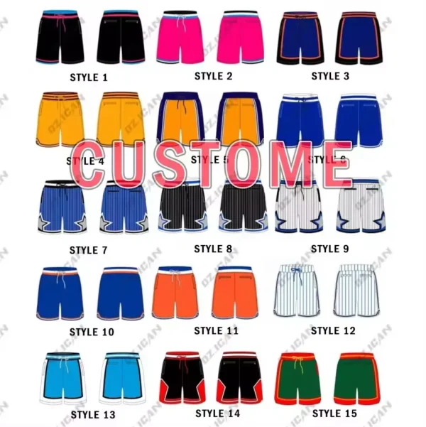 Baggy Cotton Streetwear Shorts product image for private label streetwear manufacturing, view 5