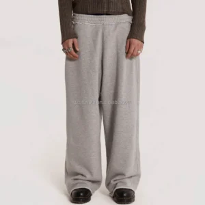Custom Essentials Cuffed Sweatpants Manufacturer Men Stacked Sweat Pants Cotton Baggy French Custom Essentials Cuffed Sweatpants Manufacturer Men Stacked Sweat Pants Cotton Baggy French image 1