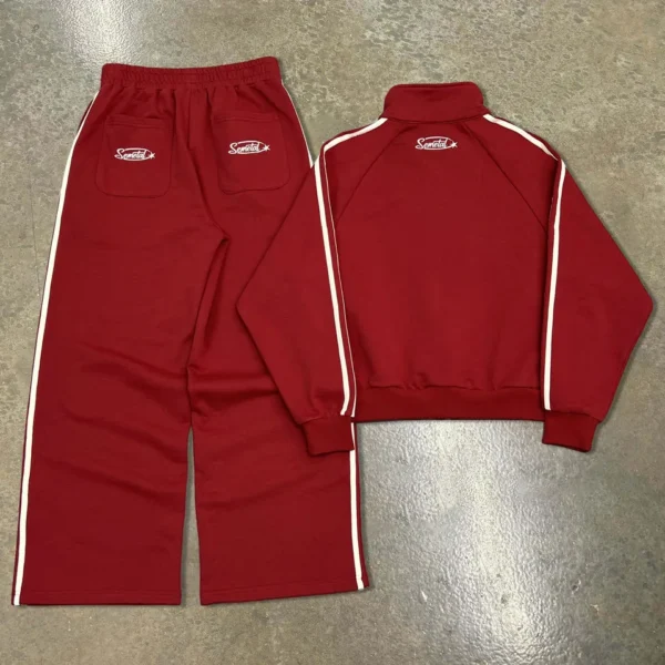 Custom Printed Stripes Sweatsuits French Terry Baggy Boxy Hoodies and Track Pants Custom Printed Stripes Sweatsuits French Terry Baggy Boxy Hoodies and Track Pants image 2