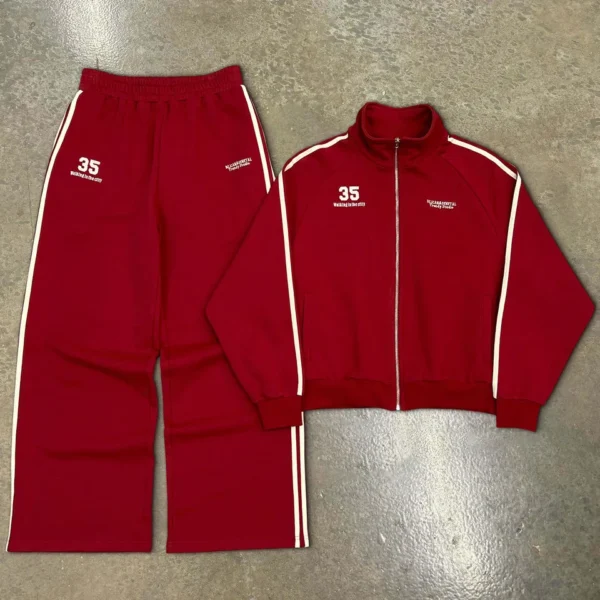 Custom Printed Stripes Sweatsuits French Terry Baggy Boxy Hoodies and Track Pants Custom Printed Stripes Sweatsuits French Terry Baggy Boxy Hoodies and Track Pants image 3