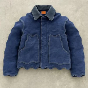 Patchwork Denim Trucker Jacket image 01 | StitchQuote Patchwork Denim Trucker Jacket product image for private label denim manufacturing