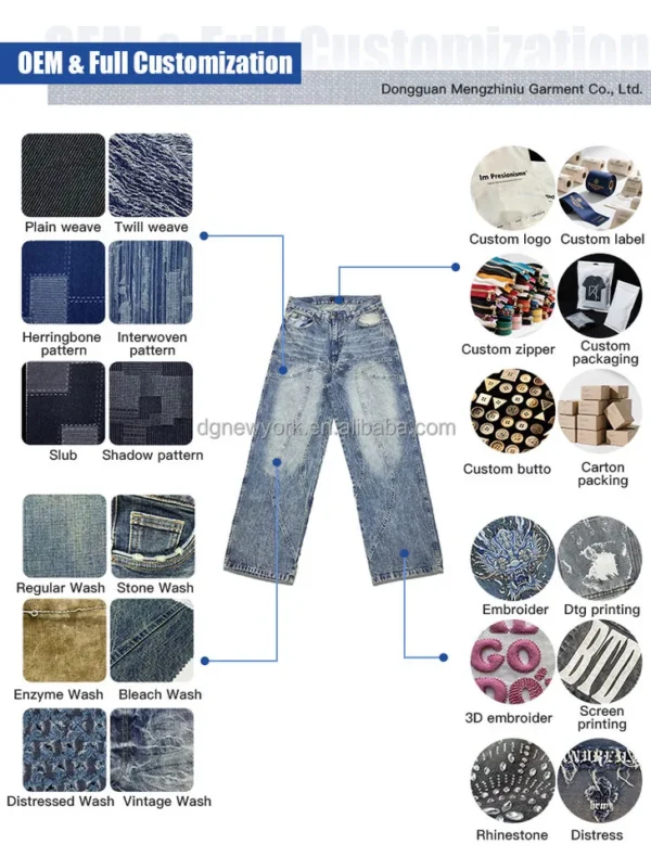 Patchwork Denim Trucker Jacket product image for private label denim manufacturing, view 3