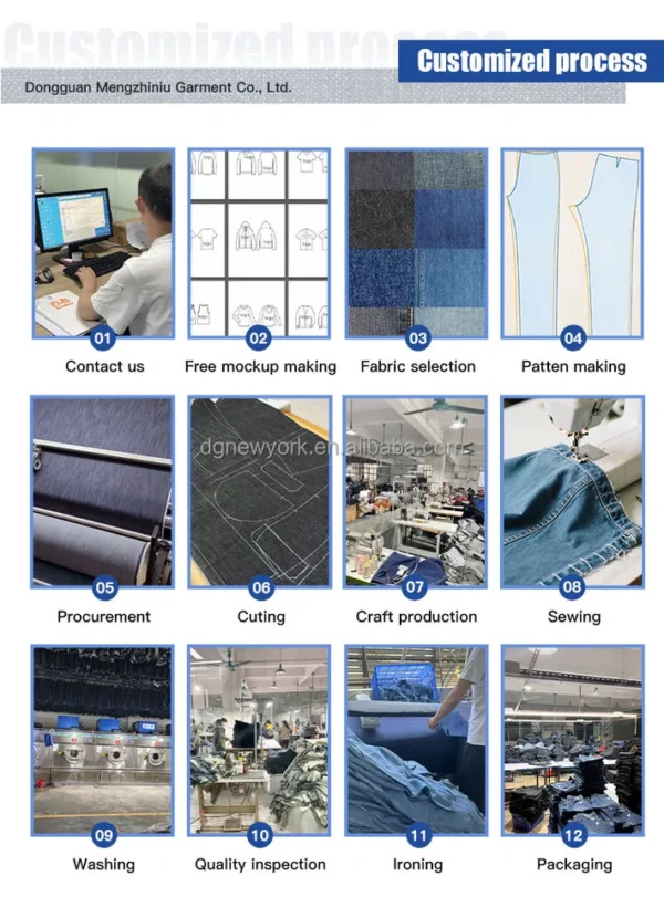 Patchwork Denim Trucker Jacket product image for private label denim manufacturing, view 4