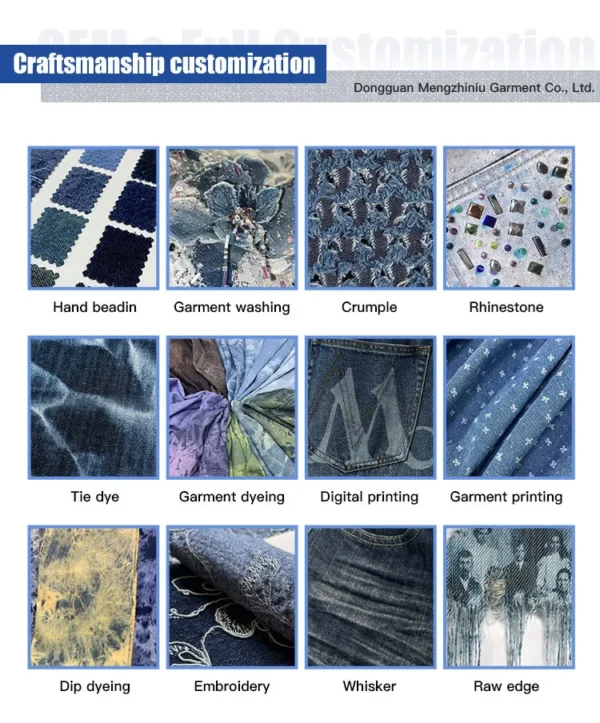 Patchwork Denim Trucker Jacket product image for private label denim manufacturing, view 5