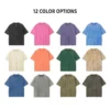 YITE Hip Hop Streetwear 250 Gsm Heavy Weight Oversize Washed T Shirt YITE Hip Hop Streetwear 250 Gsm Heavy Weight Oversize Washed T Shirt image 3