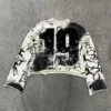 Custom Cotton Acid Washed Tee Shirt Heavyweight T-shirt Thermal Screen Printing Vintage image 1