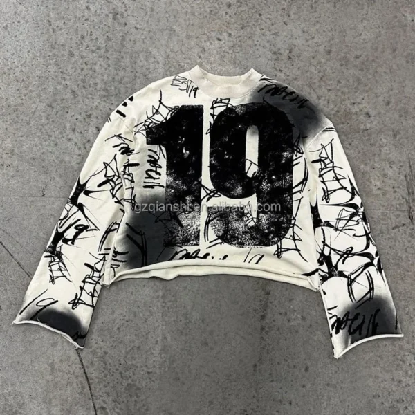 Custom Cotton Acid Washed Tee Shirt Heavyweight T-shirt Thermal Screen Printing Vintage image 1