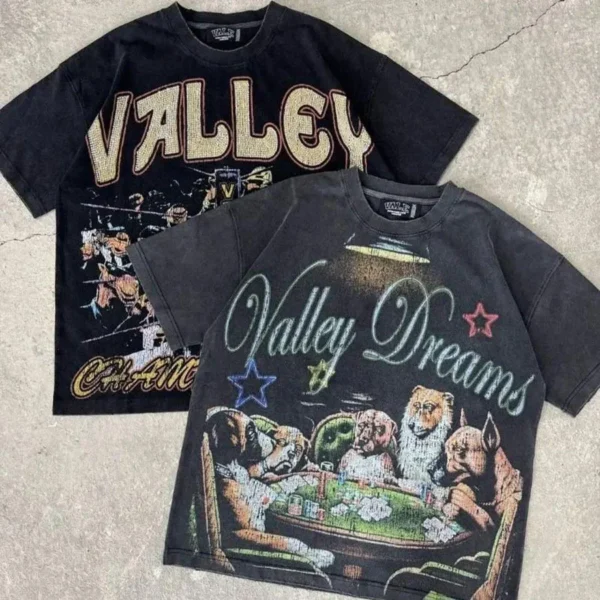 Wholesale 100% Cotton Men's T-Shirts Good Quality Low MOQ American Printing Washed image 01 | StitchQuote Wholesale 100% Cotton Men's T-Shirts Good Quality Low MOQ American Printing Washed product image for private label streetwear manufacturing