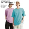 Wholesale Custom Logo 100% Cotton Drop Shoulder Oversized 280gsm Heavyweight T-shirt for Wholesale Custom Logo 100% Cotton Drop Shoulder Oversized 280gsm Heavyweight T-shirt for image 1