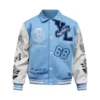 Wholesale Custom Streetwear ODM Designer Embroidered 700gsm Leather Varsity Letterman Winter Jacket Wholesale Custom Streetwear ODM Designer Embroidered 700gsm Leather Varsity Letterman Winter Jacket image 2