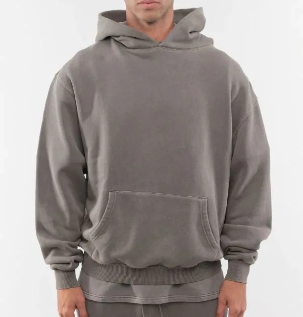 Wholesale High Quality Men Heavy Vintage 500gsm Pullover Heavyweight Cotton Oversized Plain Wholesale High Quality Men Heavy Vintage 500gsm Pullover Heavyweight Cotton Oversized Plain image 2