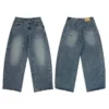 Wholesale High Quality Vintage Men's Straight Wide Leg Plus Size Unisex Loose image 3