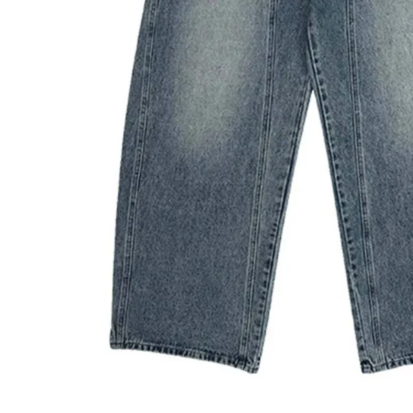 Wholesale High Quality Vintage Men's Straight Wide Leg Plus Size Unisex Loose image 5