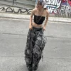 Women's American Retro High Street Casual Jean Y2K Hip-hop Style Cargo Women's American Retro High Street Casual Jean Y2K Hip-hop Style Cargo image 4