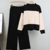 Women's Autumn Knitting Breathable Two-Piece Casual Loose Fit Sweater Dress Set image 4