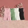 Women's Casual Summer Sleeveless Slim Eco-Friendly 100% Polyester Crew Neck Tank Top Women's Casual Summer Sleeveless Slim Eco-Friendly 100% Polyester Crew Neck Tank Top image 2