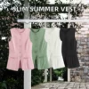 Women's Casual Summer Sleeveless Slim Eco-Friendly 100% Polyester Crew Neck Tank Top Women's Casual Summer Sleeveless Slim Eco-Friendly 100% Polyester Crew Neck Tank Top image 3