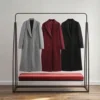 Women's Vintage Eco-Friendly Fish Leather Long Sleeve Lapel Coat Jacket 9731147 Single image 2