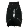 Patchwork Fringe Denim Jeans product image 4