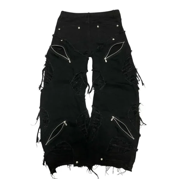Patchwork Fringe Denim Jeans product image 4