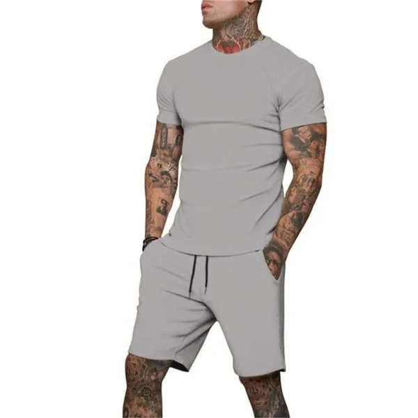 Summer Shorts Set product image for private label apparel manufacturing, view 3
