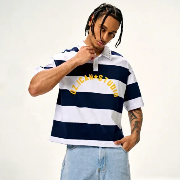 Studded Boxy T-Shirt product image for private label streetwear manufacturing